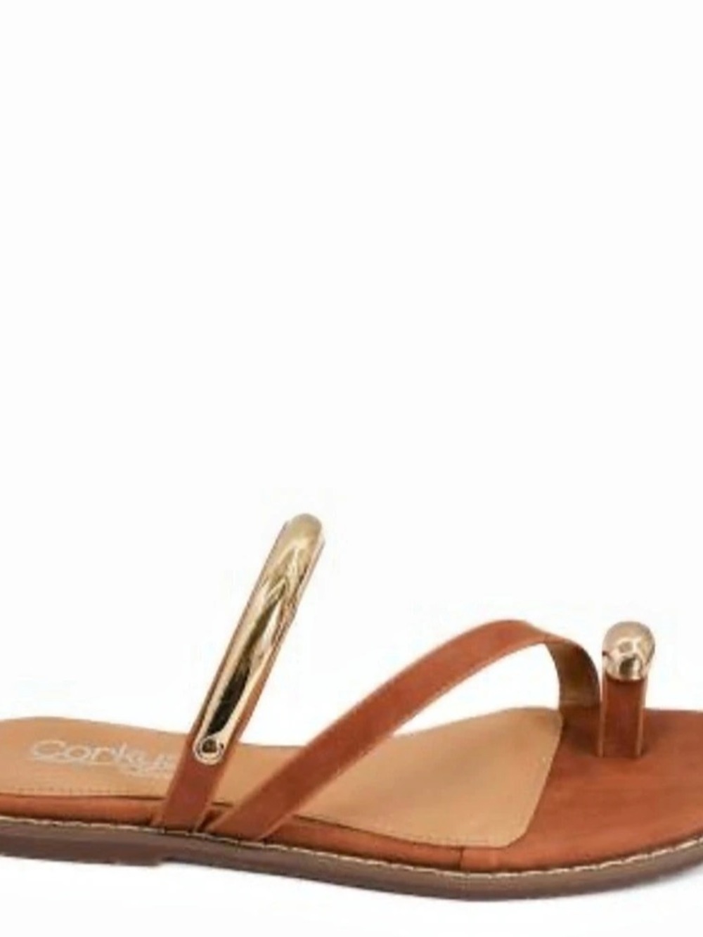 Corkys Dirty Looks Strappy Sandals Brown & Gold NEW